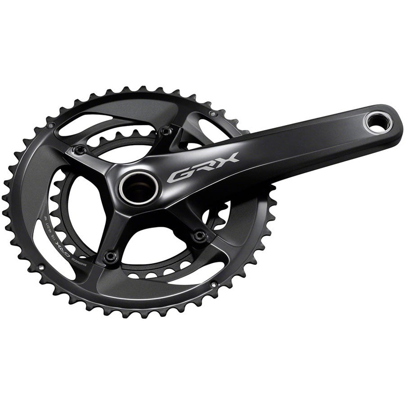 Shimano GRX FC-RX810-2 Crankset – 172.5mm 11-Speed 48/31t 110/80 BCD Hollowtech II Spindle Interface BLK