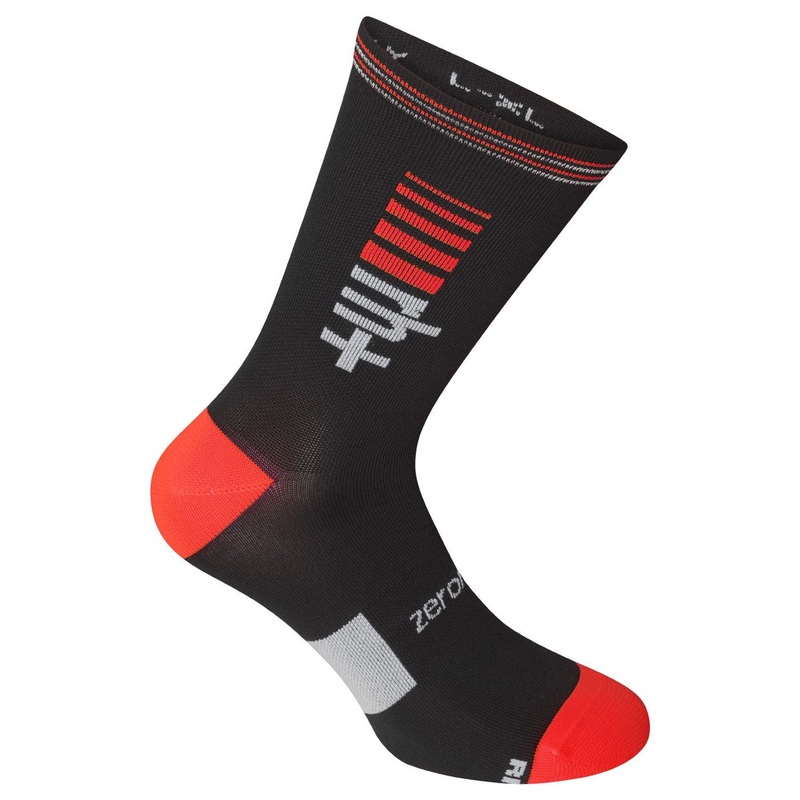 Calze Rh+ Logo 20 – Nero rosso