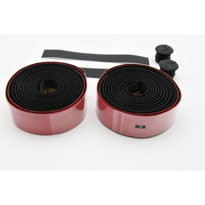 Level (Ribble) Two-Tone Road Bike Handlebar Bar Tape Black and Red Comfort Non-Slip