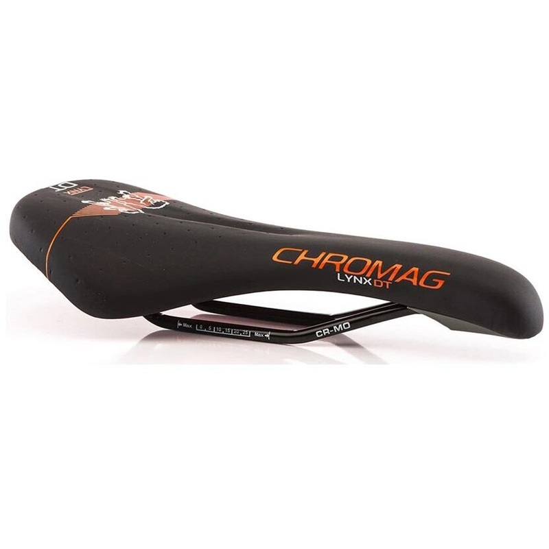 Lynx DT Saddle|Black/Orange|Black/Grey|135mm
