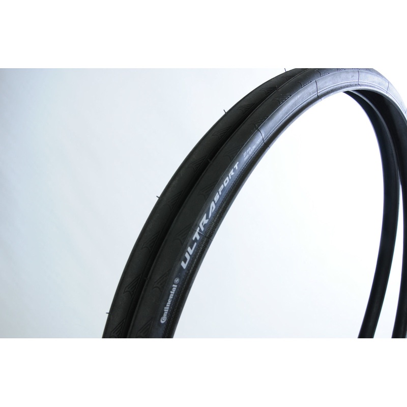 PAIR (2) CONTINENTAL ULTRA SPORT II 700 x 23c CLINCHER ROAD BIKE TYRE (WIRED)