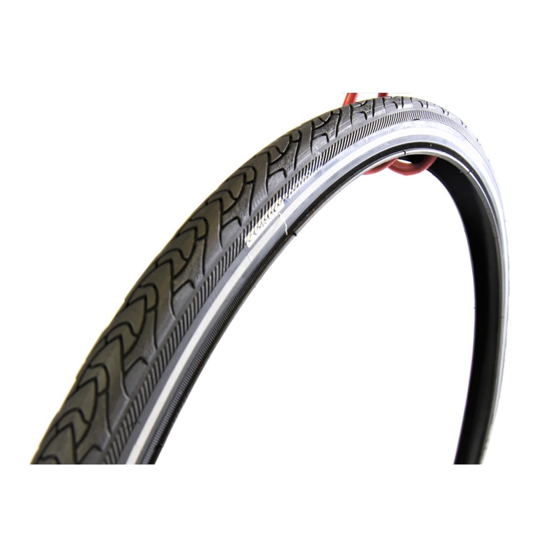 Pair 26 x 1 3-8 (590-37) Rapido Tourist Bike Tyre 3mm Puncture Protection, Reflective Side