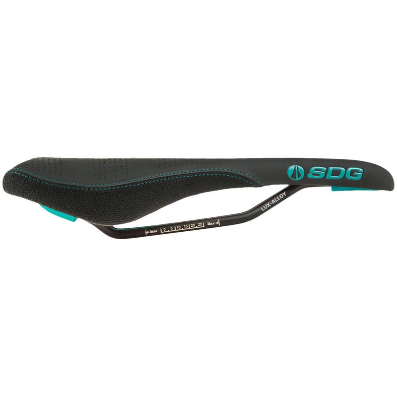 SDG Radar Saddle – Lux-Alloy Black/Turquoise