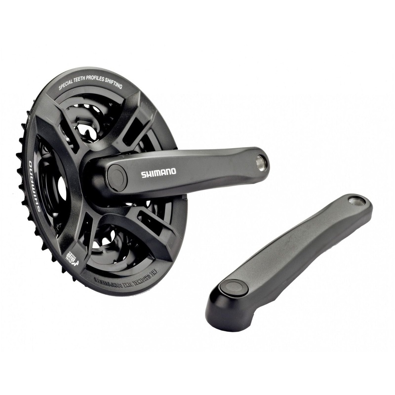 SHIMANO  ALLOY TRIPLE 170mm MOUNTAIN BIKE-HYBRID 24-34-42 CHAINWHEEL SET FC-M171