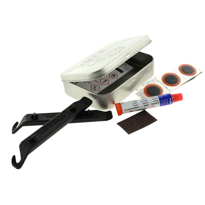 DAWES RETRO VINTAGE STYLE CYCLE BIKE PUNCTURE REPAIR KIT IN METAL TIN +TYRE LEVERS