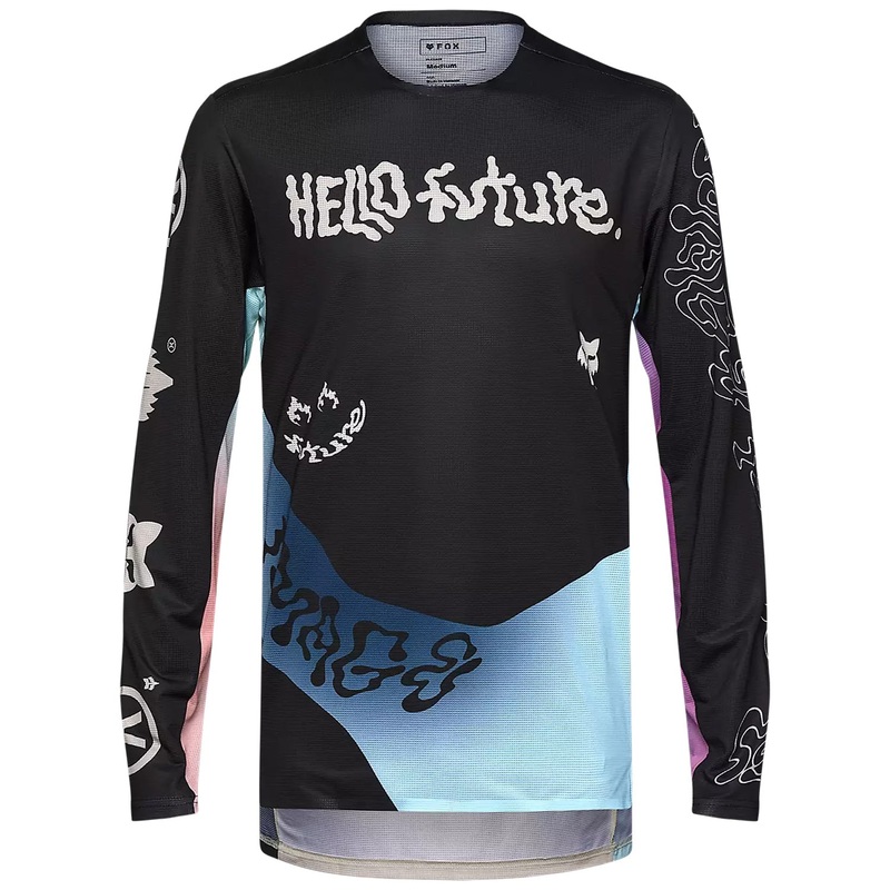 Maglia maniche lunghe Fox Flexair Hello Future – Nero