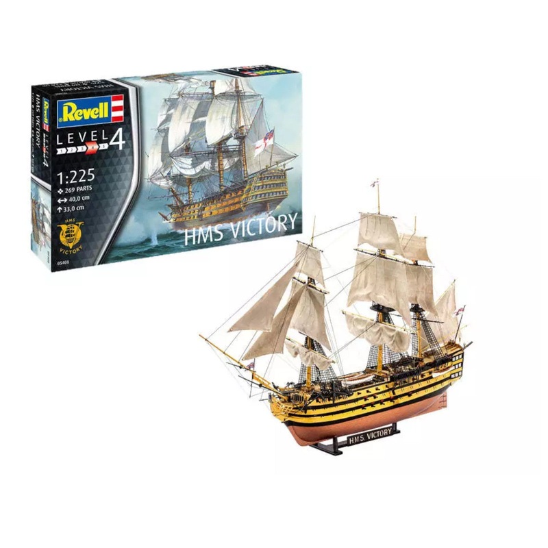 Revell HMS Victory Sailing Ship 1:225 Warship Model Kit Admiral Lord Nelsons Royal Navy