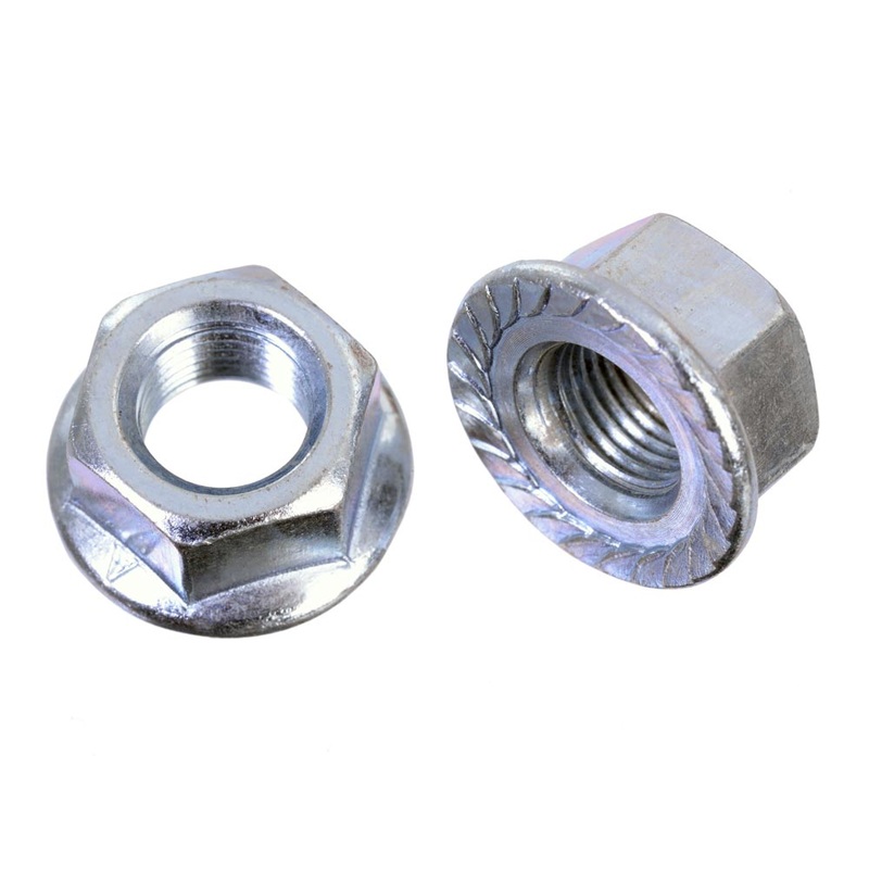 Identiti 3/8 Non-Slip Flanged Zinc Bike Track Nuts