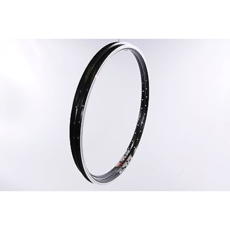 PAIR (2) MACH 1 210 26 MTB AERO PROFILE DUAL WALL ALLOY BLACK RIMS FOR 32 SPOKE