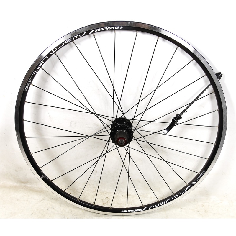 700c 8-9 10 SPEED CASSETTE DISC HUB TREKKING BIKE REAR WHEEL RODI BLACK JACK BLACK DOUBLE WALL RIM
