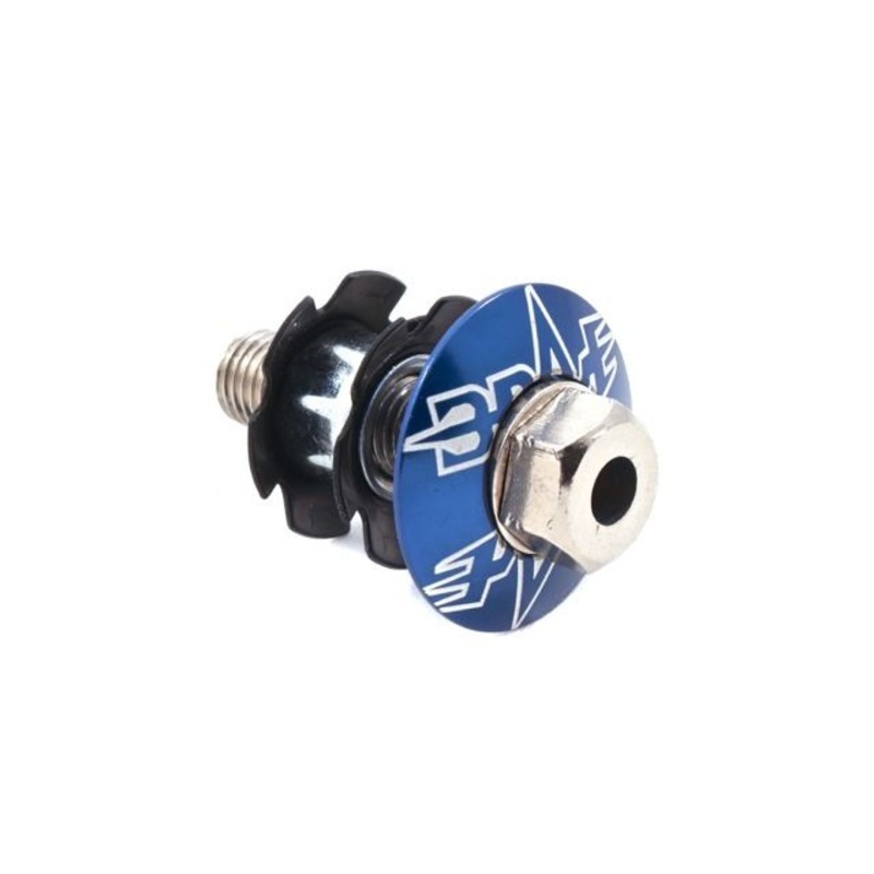 FREESTYLER BMX 28.6mm A-HEAD CAP & DOUBLE STAR WASHER & ROTOR CABLE HOLE BLUE