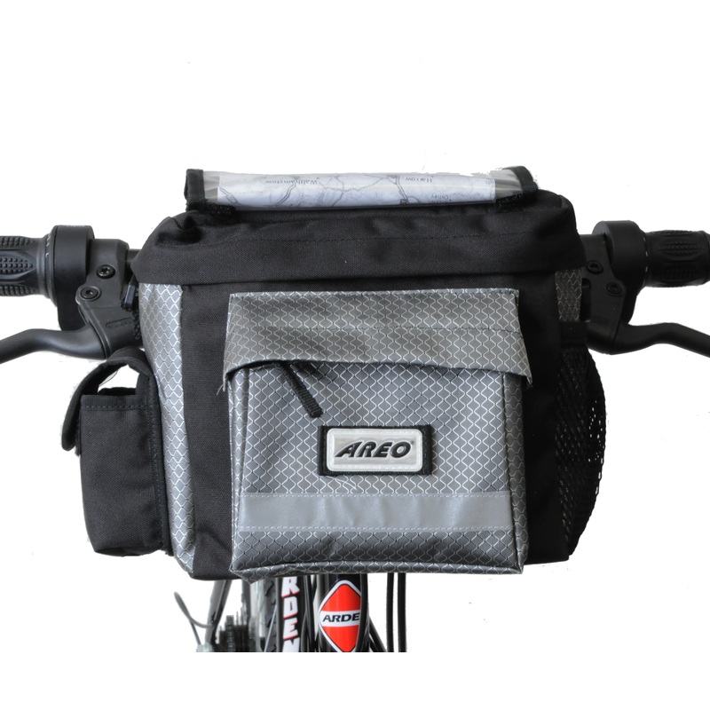 Front Handlebar Reflective Bicycle Bag With Map Holder For MTB and Road Bikes