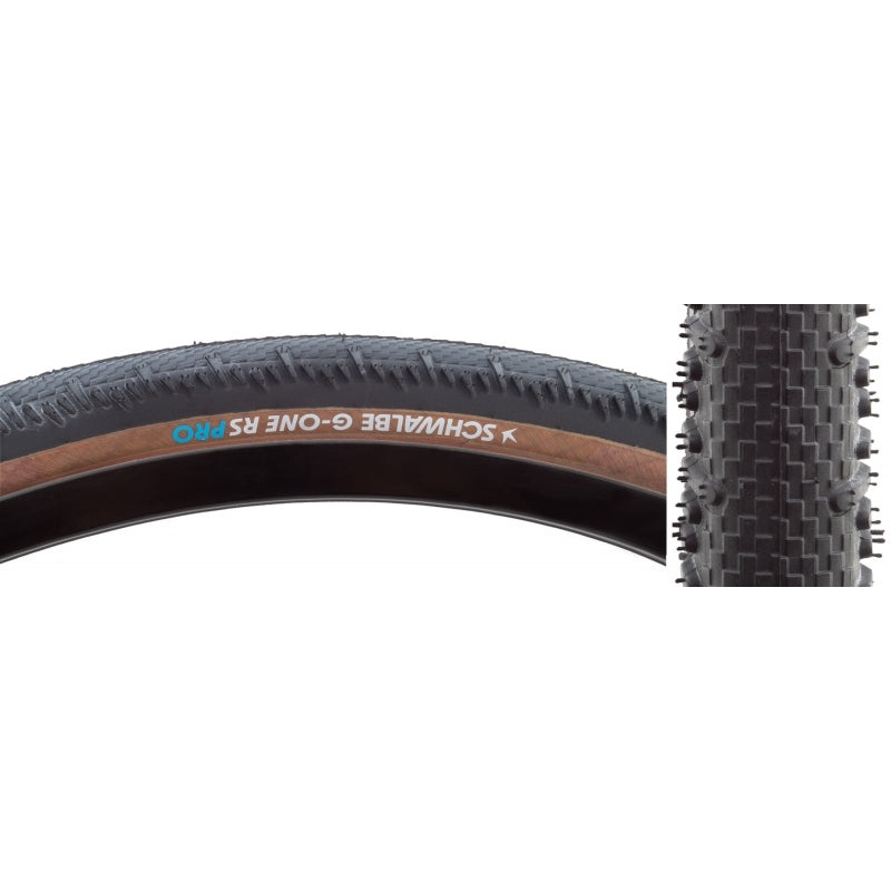 Schwalbe G-One RS Tire – 700 x 35 Tubeless Folding BLK/Transparent Evolution Line Pro Addix Race