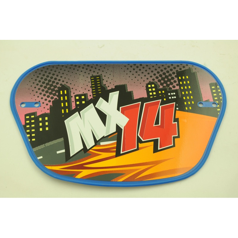 NO PLATE FOR RALEIGH MX14 BMX,MOST 14 & 16 BMX BIKES, GO KARTS,SOAP BOX WACB78