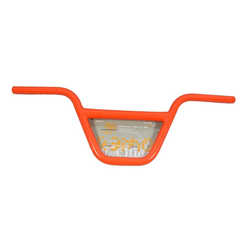 ORANGE DIAMOND BACK BMX 4130 CR-MO ‘DIRT BAR’ HANDLEBARS 648mm DBX021or 8 Rise