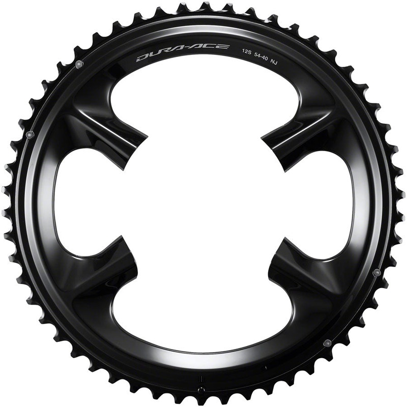 Shimano Dura-Ace FC-R9200 12-Speed Chainring – 54t Asymmetric 110 BCD BLK NJ
