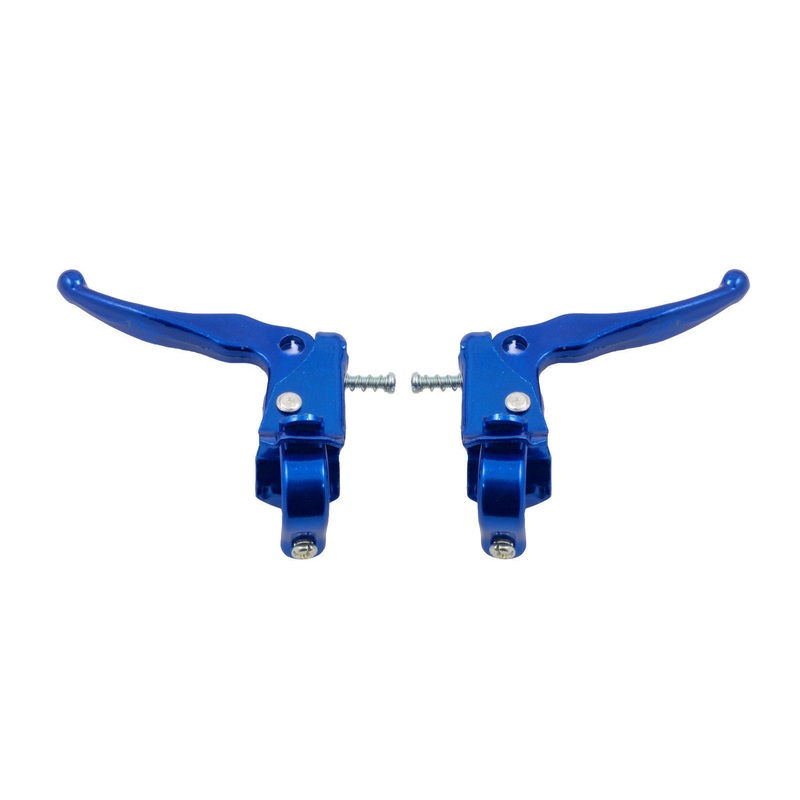BMX MX STYLE BRAKE LEVERS ALLOY MX TYPE OLD SCHOOL OR MODERN BMX BLUE BL805BL