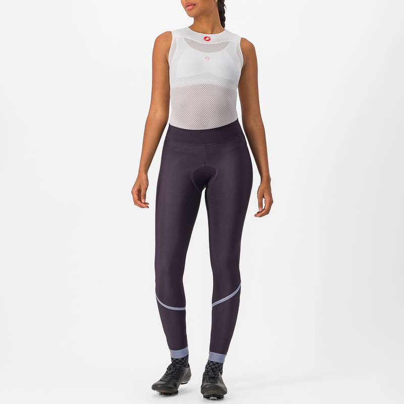 Calzamaglia senza bretelle donna Castelli Velocissima DT – Viola