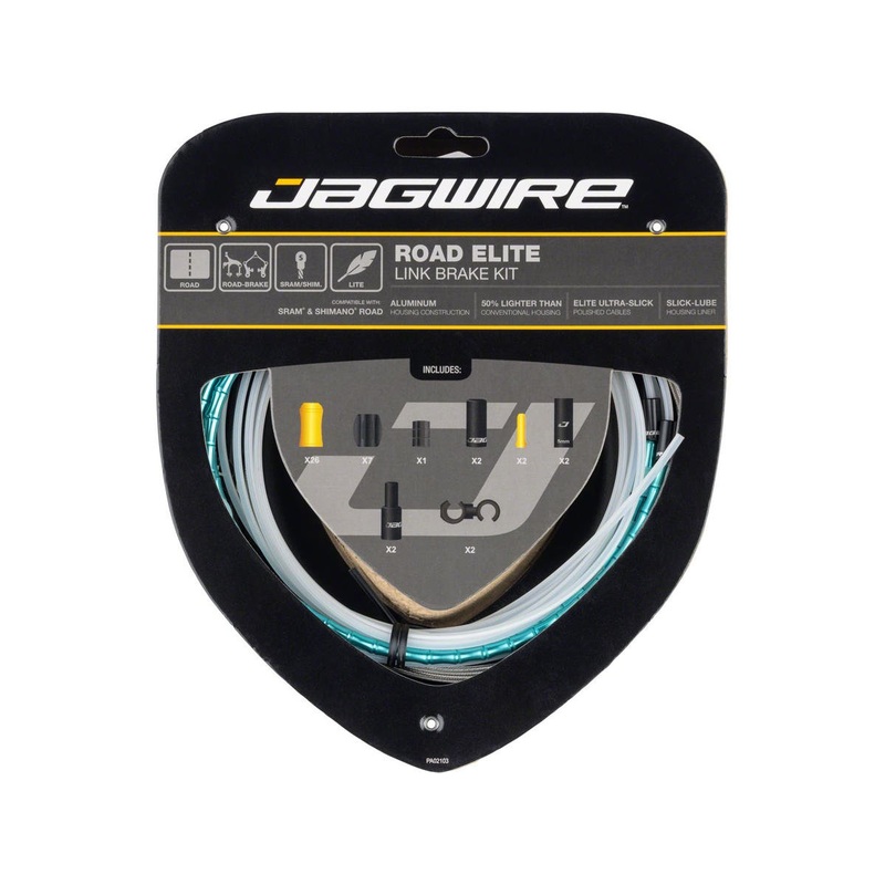 Jagwire Road Elite Link Brake Cable Kit (Celeste) (1.5mm) (1350/2350mm) (w/ Housing)