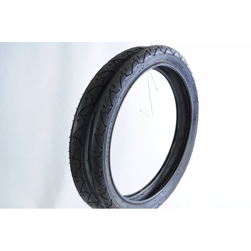PAIR (2) 20×1.95 SEMI SLICK TREAD TYRES BMX KIDS OR FOLDER FOLDING BIKES NOS