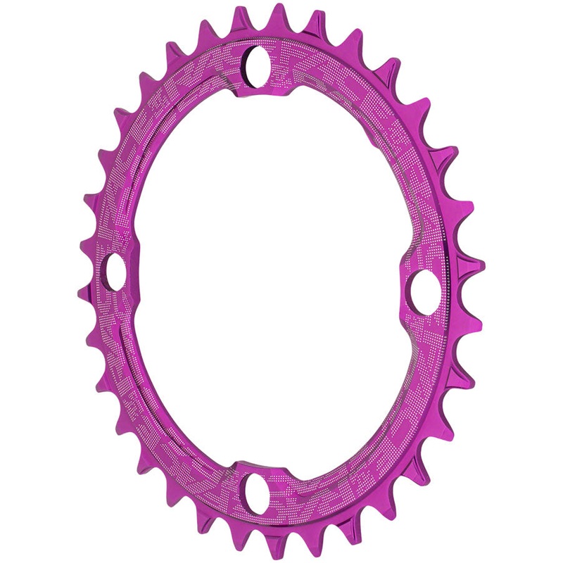 RaceFace 1x Narrow Wide Chainring – 36t 104 BCD 10-12 Speed 7075 Aluminum Purple
