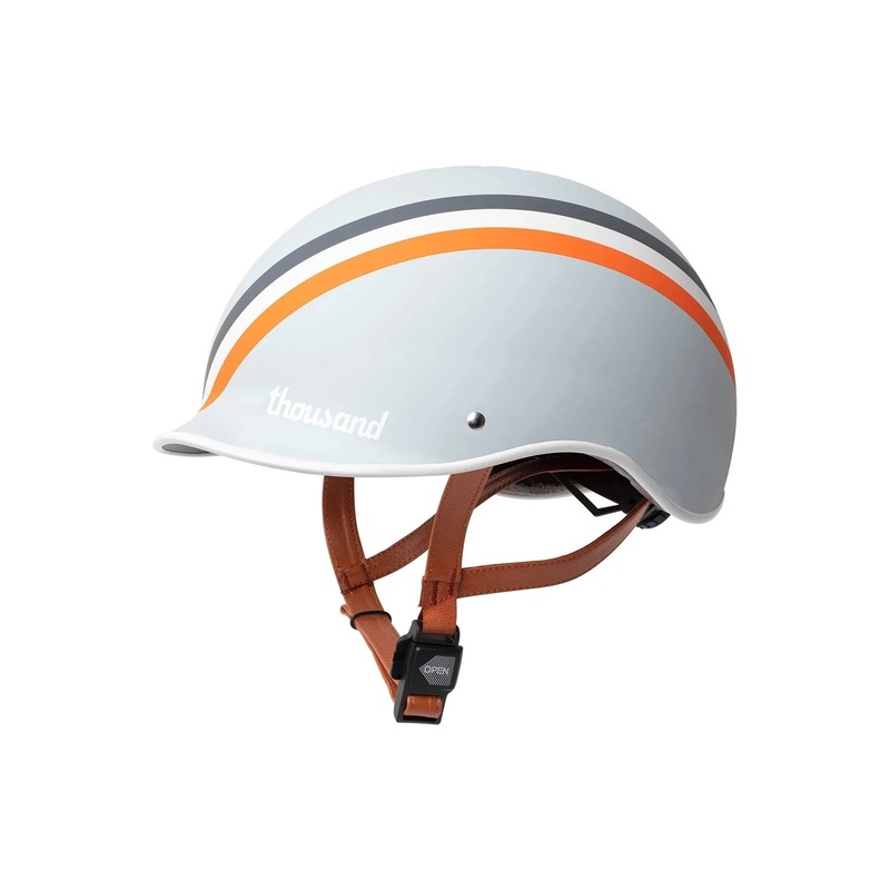 Thousand Heritage Collection Adult Bike Helmet Original Low Profile Retro Commuter Cycling Helmet Large 59 – 62cm GT Stripe grey (matt)