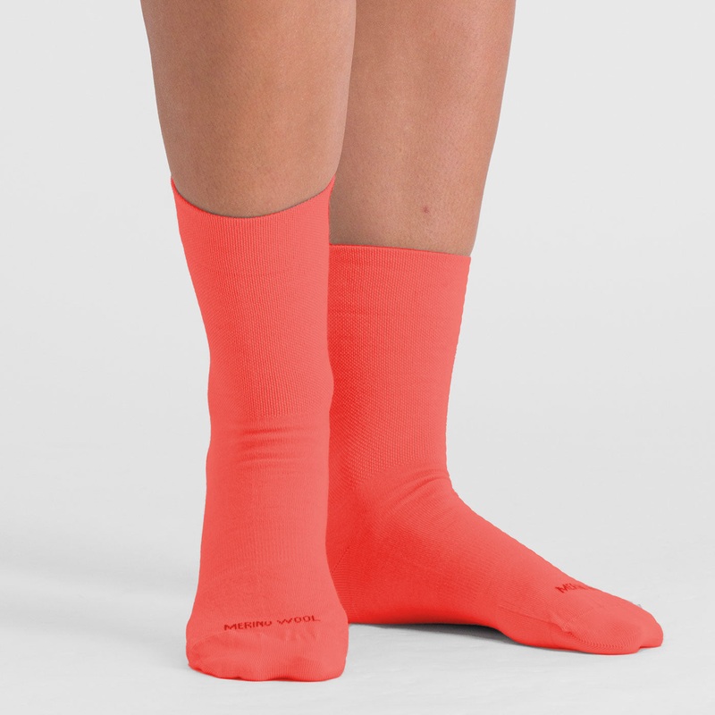 Calze donna Sportful Matchy Wool – Rosa