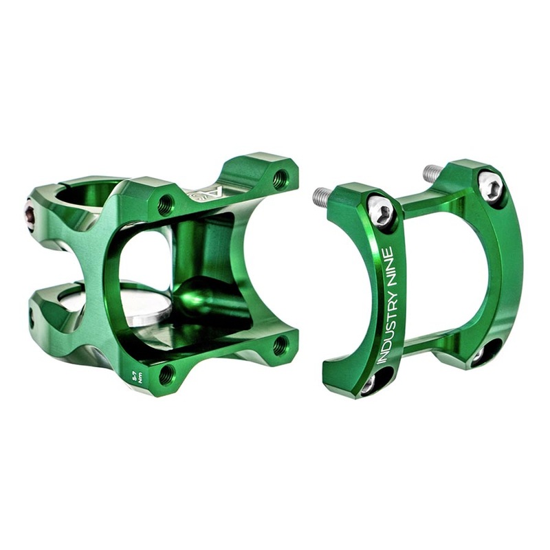 Industry Nine A318 Stem – 50mm 31.8mm Clamp +/-4.4 1 1/8 Aluminum Green