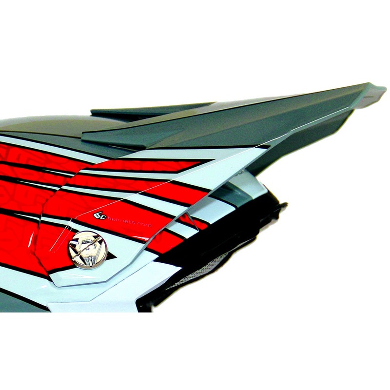 6d ATR-1 Intruder Replacement Visor – Colour: Red-White