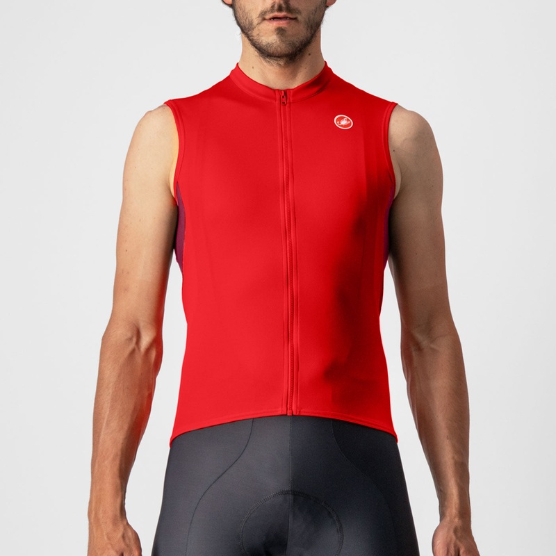 Maglia senza maniche Castelli Entrata 6 – Rosso scuro