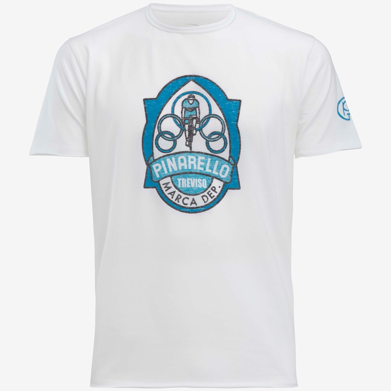 T-Shirt Pinarello Shield – Bianco