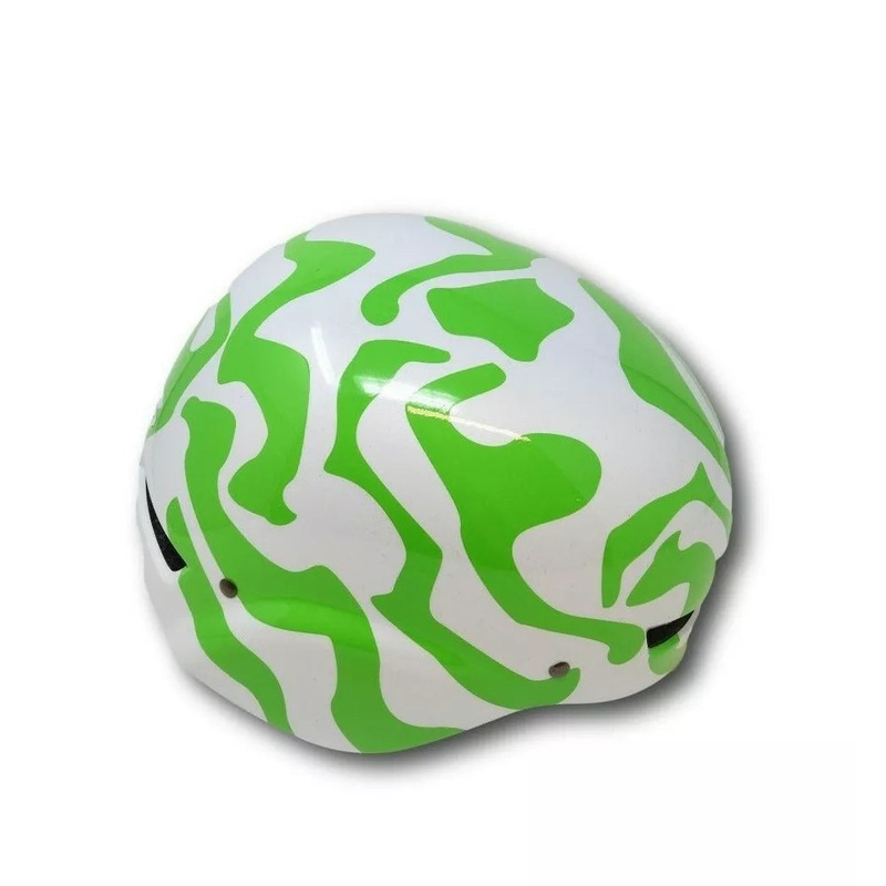 Lazer Cool Camo Skate BMX Bike Crash Helmet Green & White 54-58cm Or 58-62cm