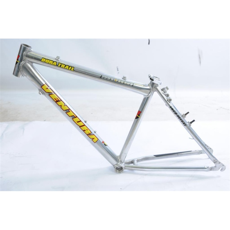 MENS POLISHED ALUMINIUM MOUNTAIN BIKE FRAME 17.5 VENTURA DURA TRAIL 26 WHEEL N