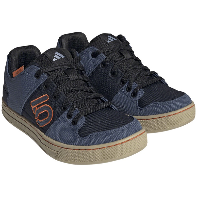 Five Ten Freerider Canvas Flat Shoes – Mens Core Legend Ink/Wonder Steel/Impact Orange 8.5