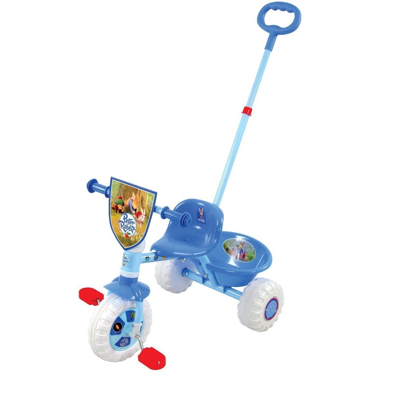 KIDDIE TRICYCLE PETER RABBIT MY FIRST TRIKE AGE 2+ KIDS TRIKE+PARENT HANDLE BIKE