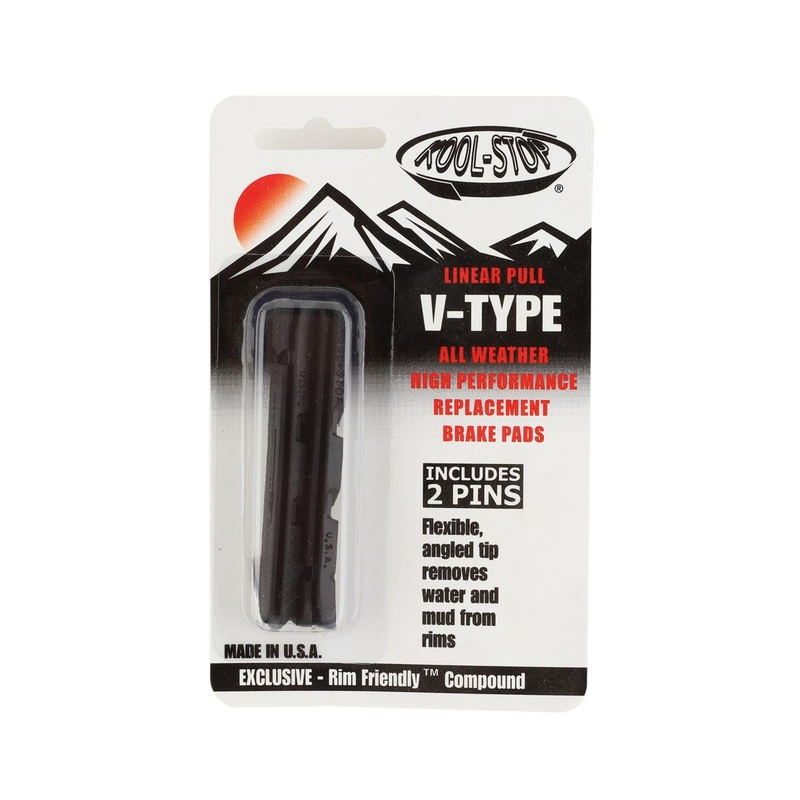 Kool Stop Linear Pull Brake Pad Inserts (1 Pair) (Black Compound) (Shimano V-Brake)