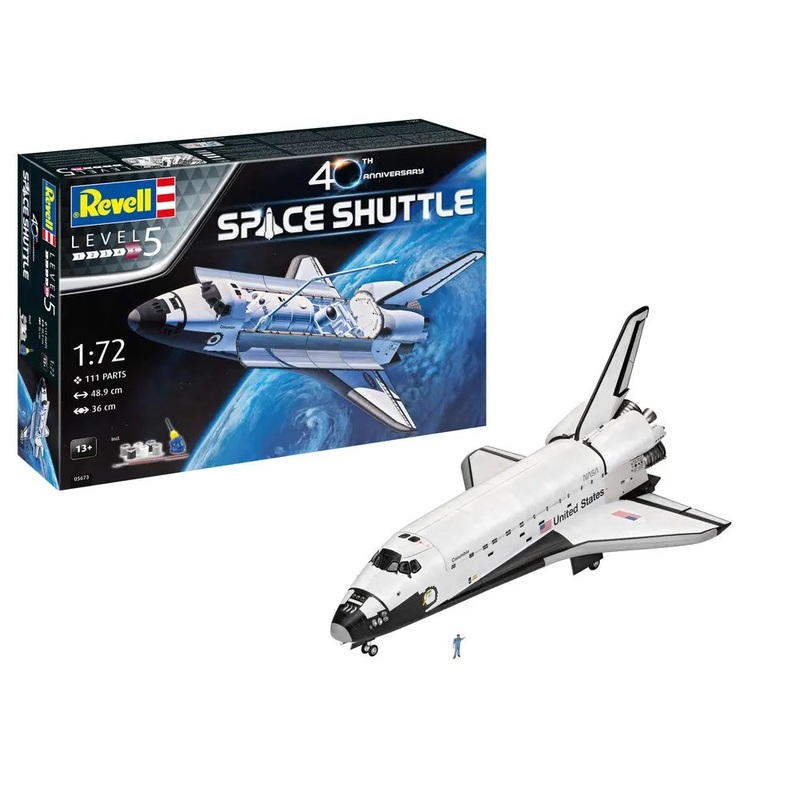 Revell Gift Set Space Shuttle 40th Anniversary Spacecraft Model Kit 1:72