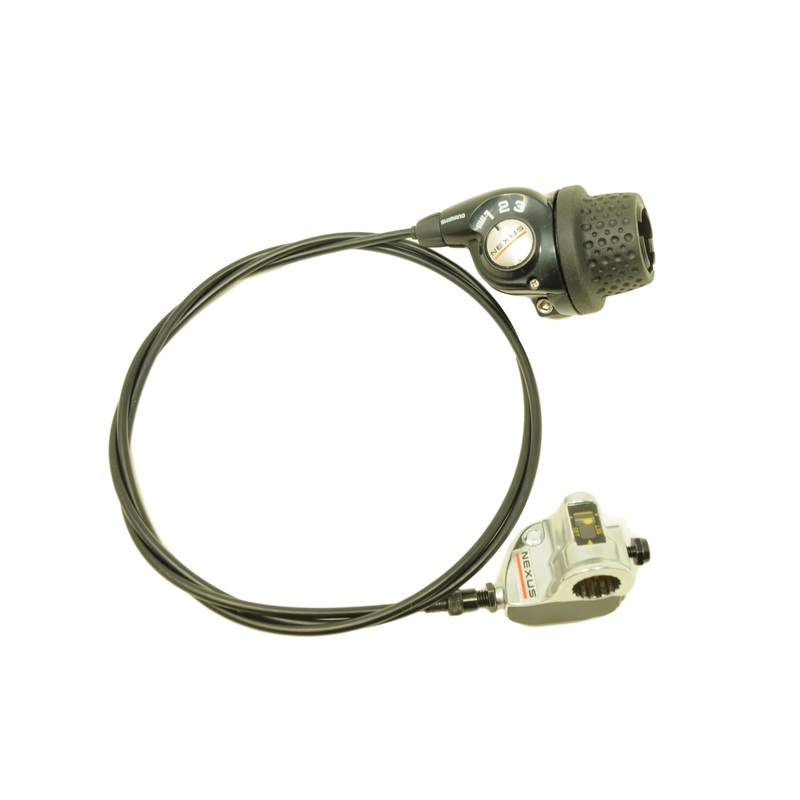 SHIMANO 3 SPEED NEXUS SL-3S35E GRIPSHIFT ROTARY SHIFTER ,BELL CRANK & CABLE COMPLETE