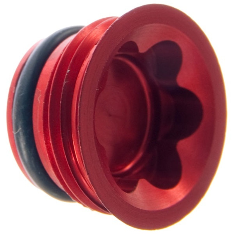 Hope Mono M4 Small – M6 Large Bore Cap Cover Red – HBSP137R