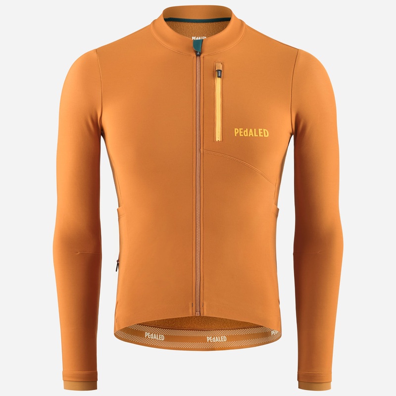 Maglia maniche lunghe Pedaled Odyssey – Marrone