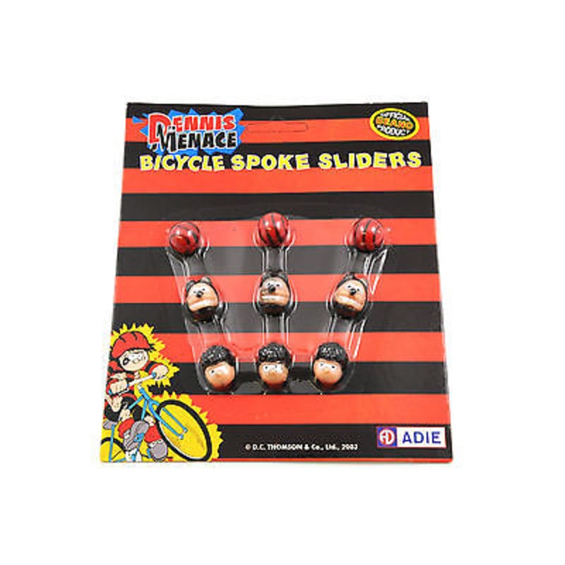 DENNIS THE MENACE SPOKE SLIDERS CLICKERS FOR KIDS BIKES RALEIGH CHOPPER