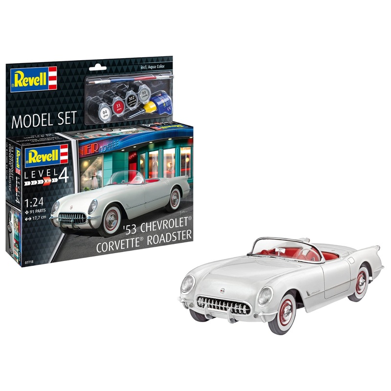 Revell Model Set 1953 Chevrolet Corvette Roadster Car Model Kit 53 or ’54 67718