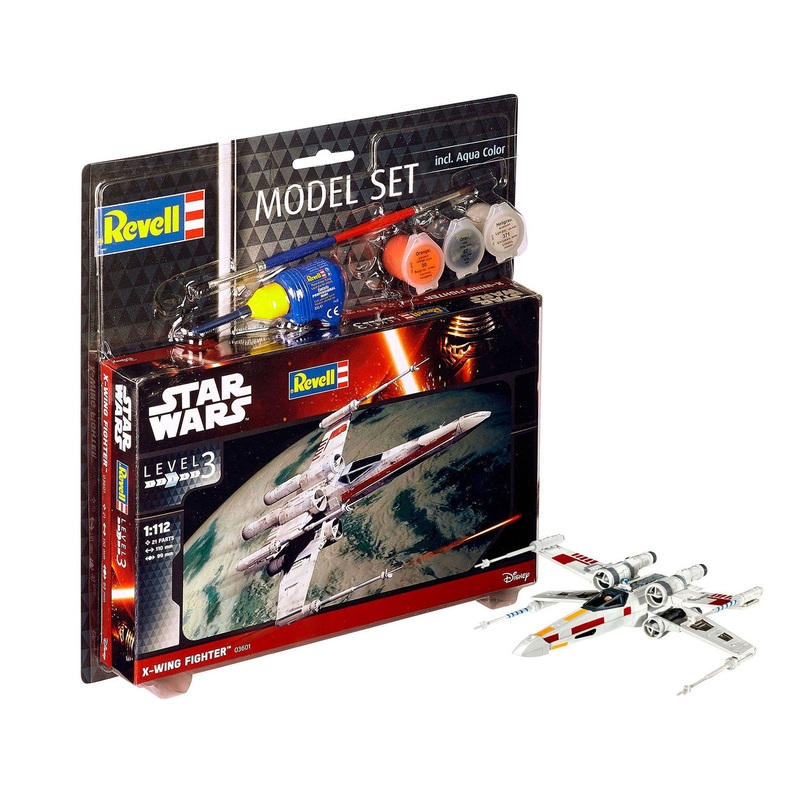 Star Wars X-Wing Fighter 1:112 Scale Revell Model Kit With Paints & Glue