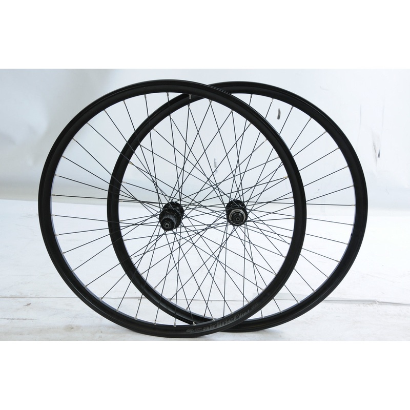 700c WHEELS SHIMANO DEORE FH-M595 DISC 8 9 SPD CASSETTE 622 -19 VISION PLUS RIMS