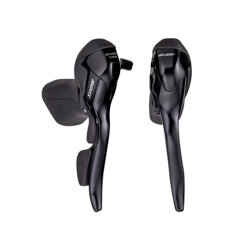 Microshift Advent X Drop Bar Brake/Shift Levers (Black) (Pair) (1 x 10 Speed)