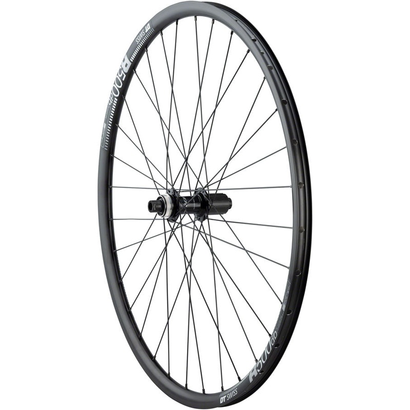 Quality Wheels 105/DT R500 Disc Rear Wheel – 700 12 x 142mm Center-Lock HG 11 MTN BLK 32H