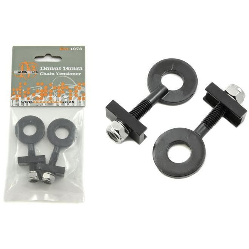 DIAMOND BACK DONUT TUGS 14mm BMX-FIXIE AXLE CHAIN TENSIONERS-ADJUSTERS DBX156