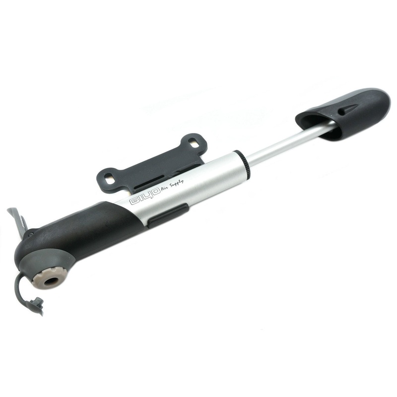 GIYO ALLOY MINI MICRO BIKE PUMP REVERSIBLE HP & CAR TYPE + MOUNTING BKT GP04A