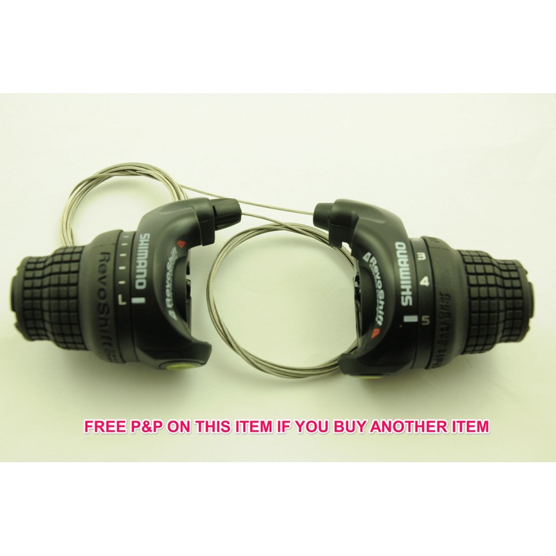 PAIR SHIMANO 5,10,15 SPEED REVOSHIFT GRIP SHIFT BIKE INDEX SHIFTERS SL-RS31