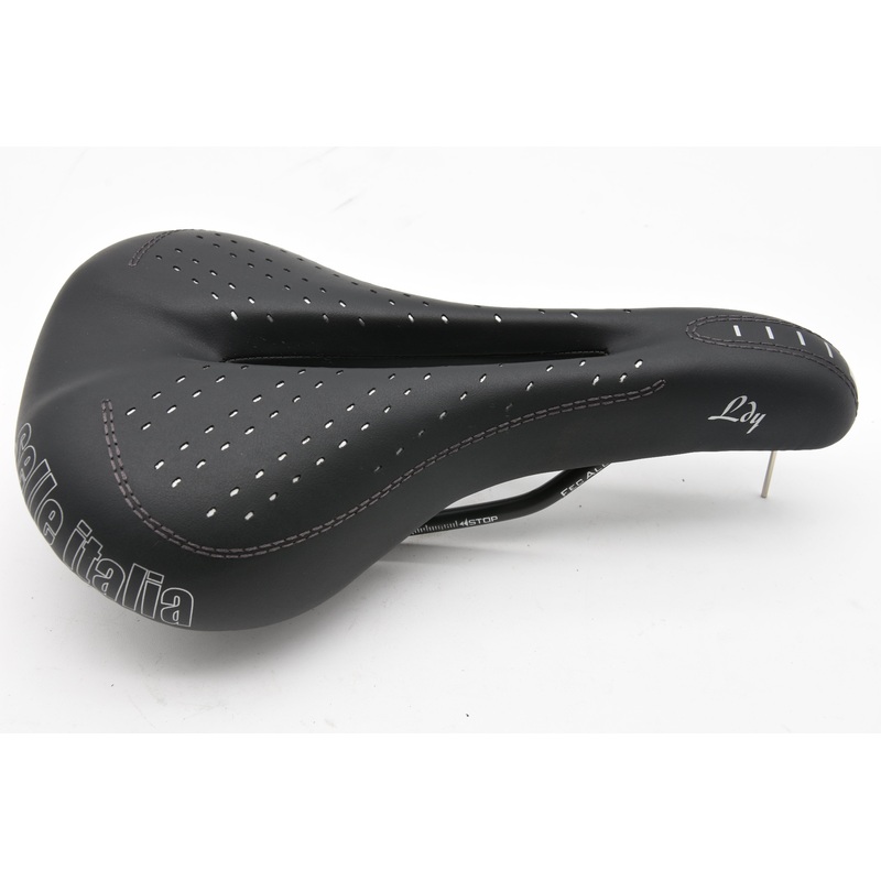 Selle Italia Flow Ladies Bike Saddle Black 260mm x 160mm Ergo Comfort Black